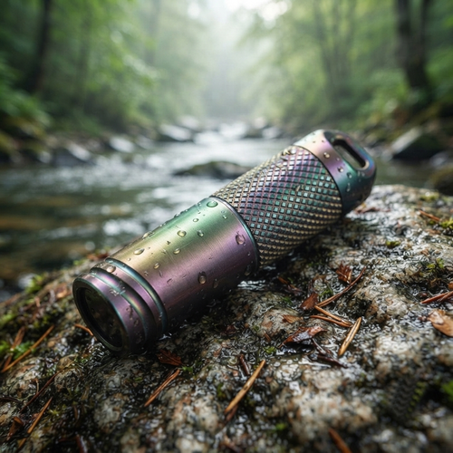 EDC Titanium Alloy Mini Flashlight With USB Charging Rechargeable Fishing Outdoor Waterproof Camping Lighting EDC Tools-0